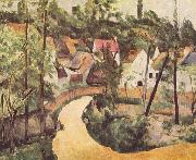 Paul Cezanne Strabenbiegung Sweden oil painting artist